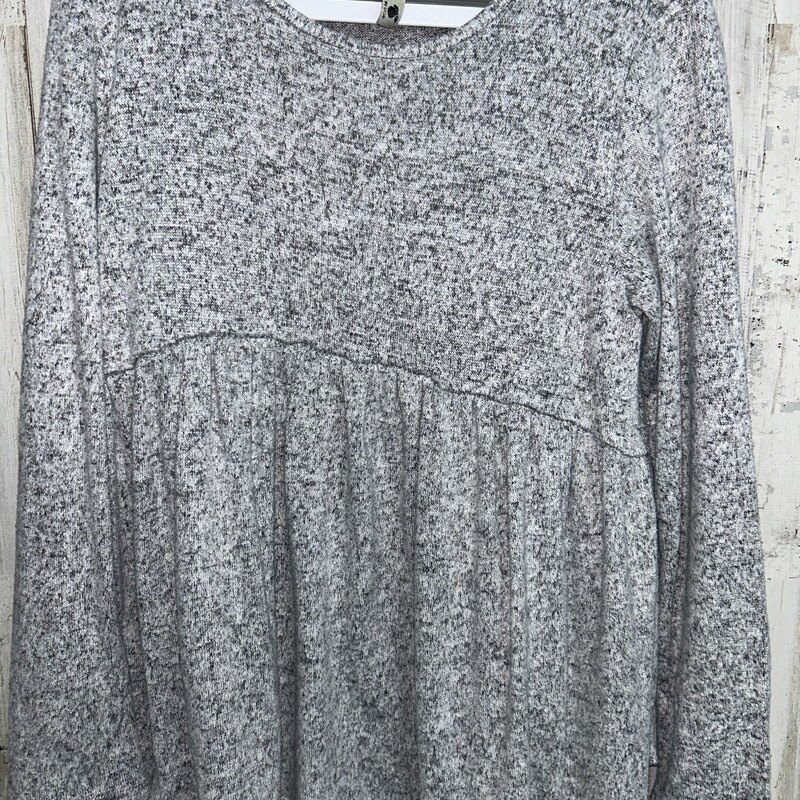 7/8 Grey Heathered Top