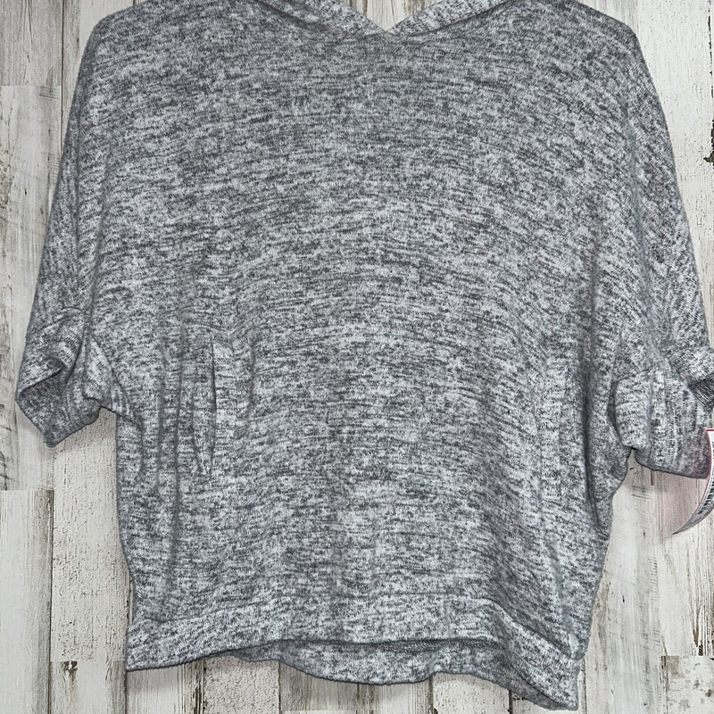 8/10 Grey Hooded Top