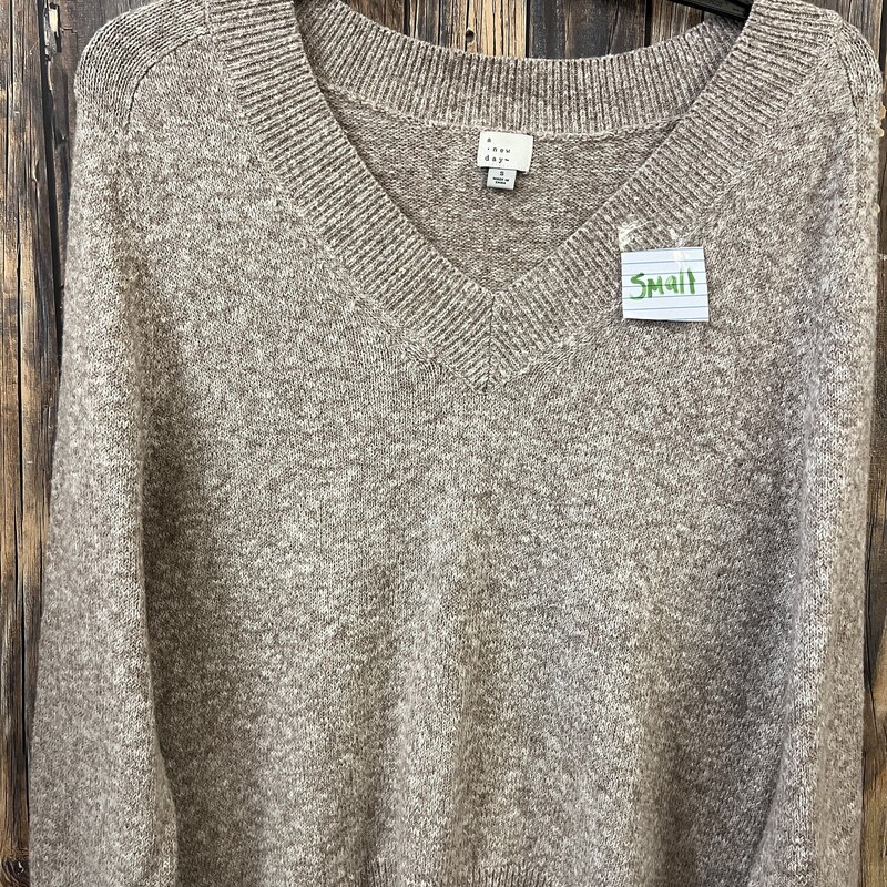 Tan V Neck Sweater