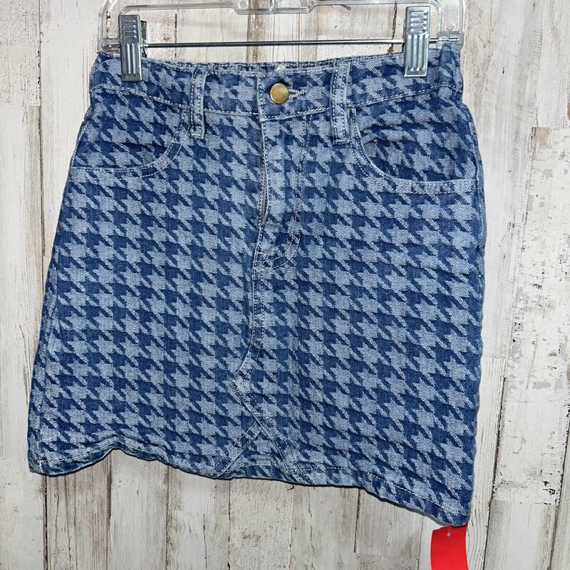 6/7 Denim Houndstooth Ski, Blue, Size: Girl 6/6x