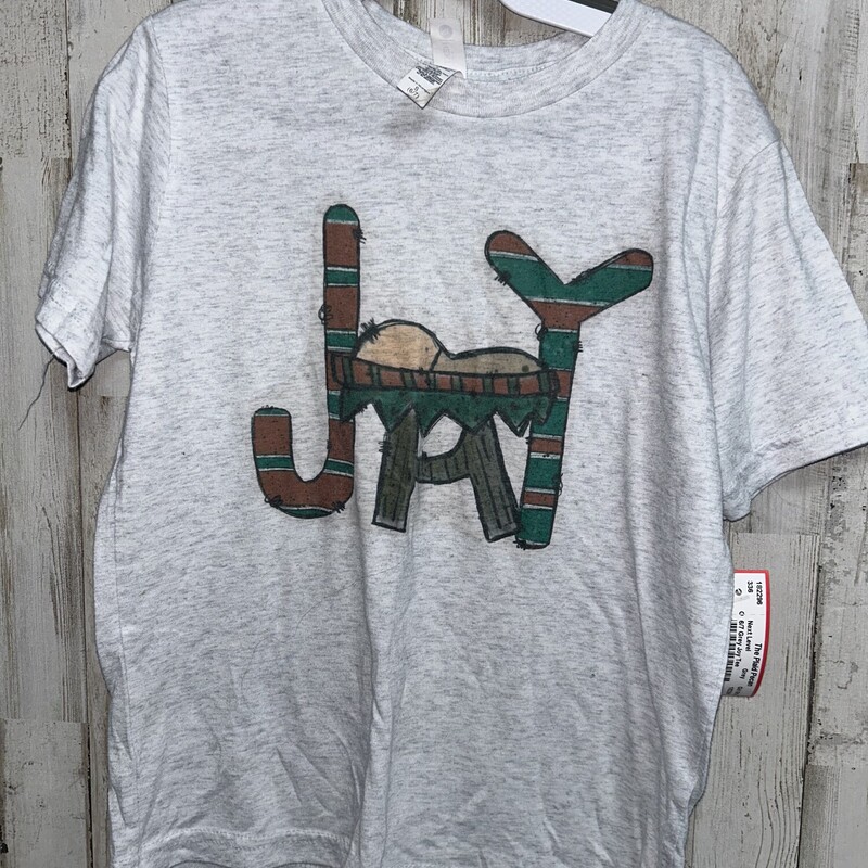 6/7 Grey Joy Tee, Grey, Size: Girl 6/6x