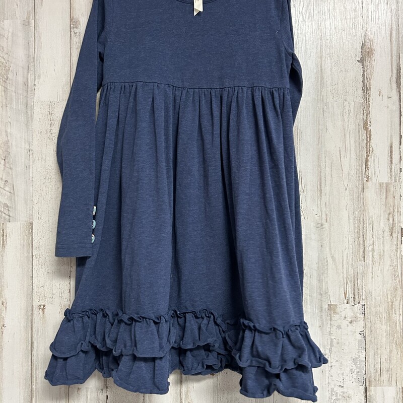 6 Navy Ruffle Dress, Navy, Size: Girl 6/6x