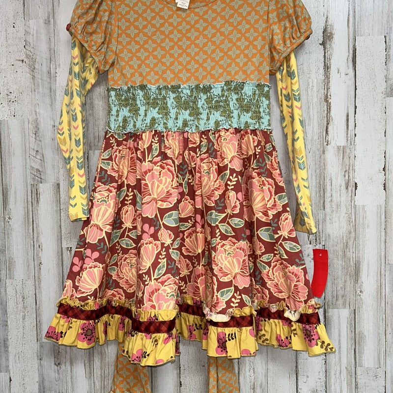 8 2pc Yellow Printed Set, Yellow, Size: Girl 7/8