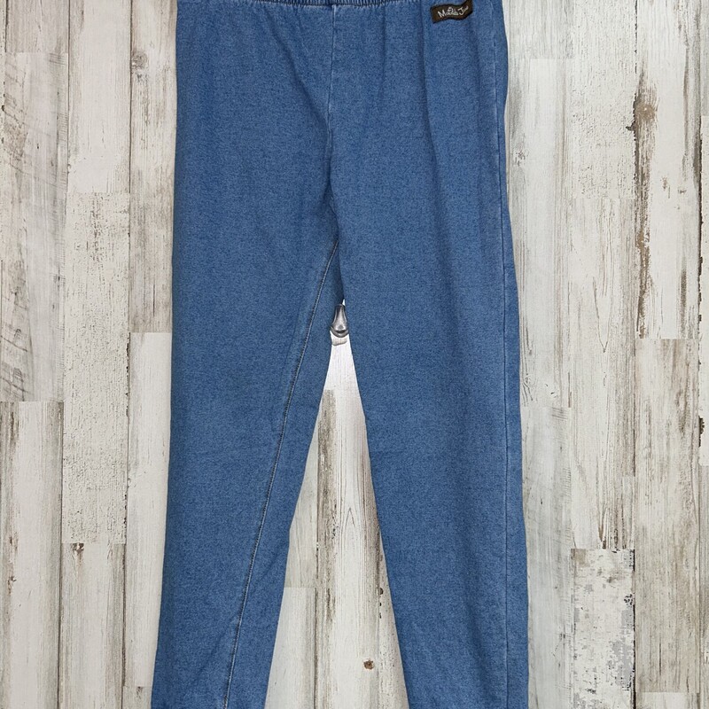 8 Chambray Ruffle Pants