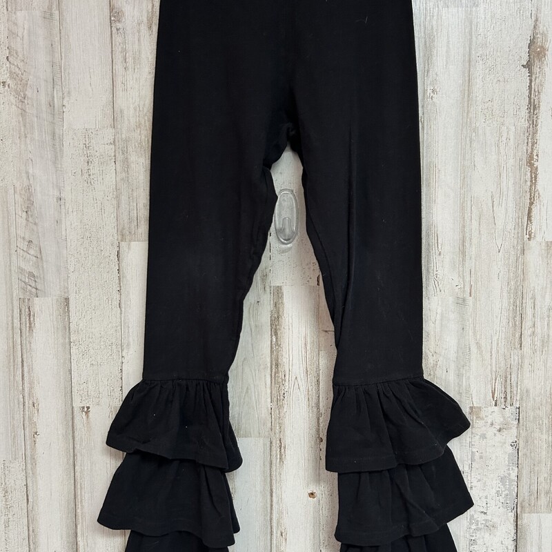 8 Black Ruffle Pants