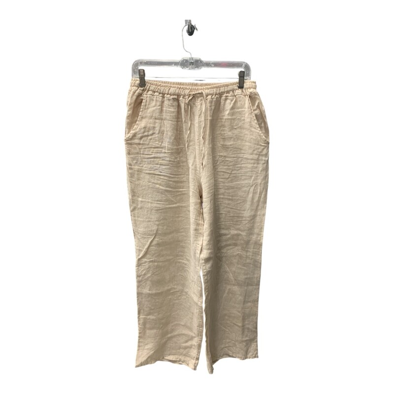 Angela Mara Pants, Tan, Size: M