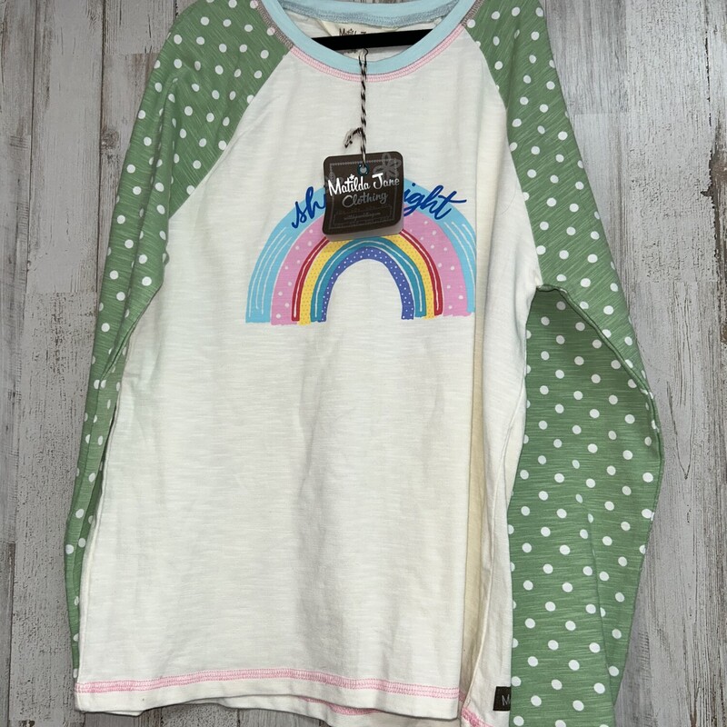 NEW 10 Shine Bright Tee, White, Size: Girl 10 Up