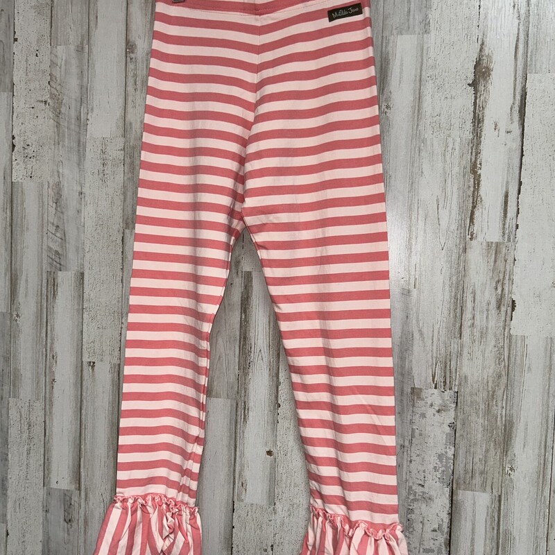 12 Pink Ruffle Stripe Pan, Pink, Size: Girl 10 Up