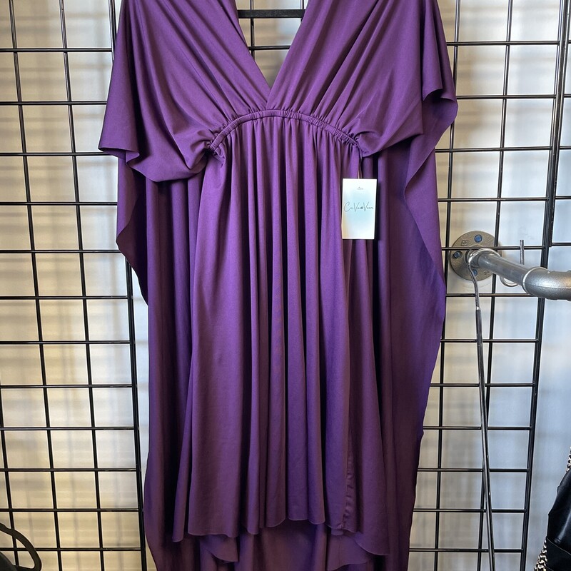 Infinity Wrap Dress, Plum, Size: Os