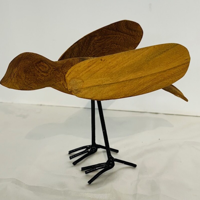 Artisan Teak Wood Bird
Brown Black
Size: 9x6H