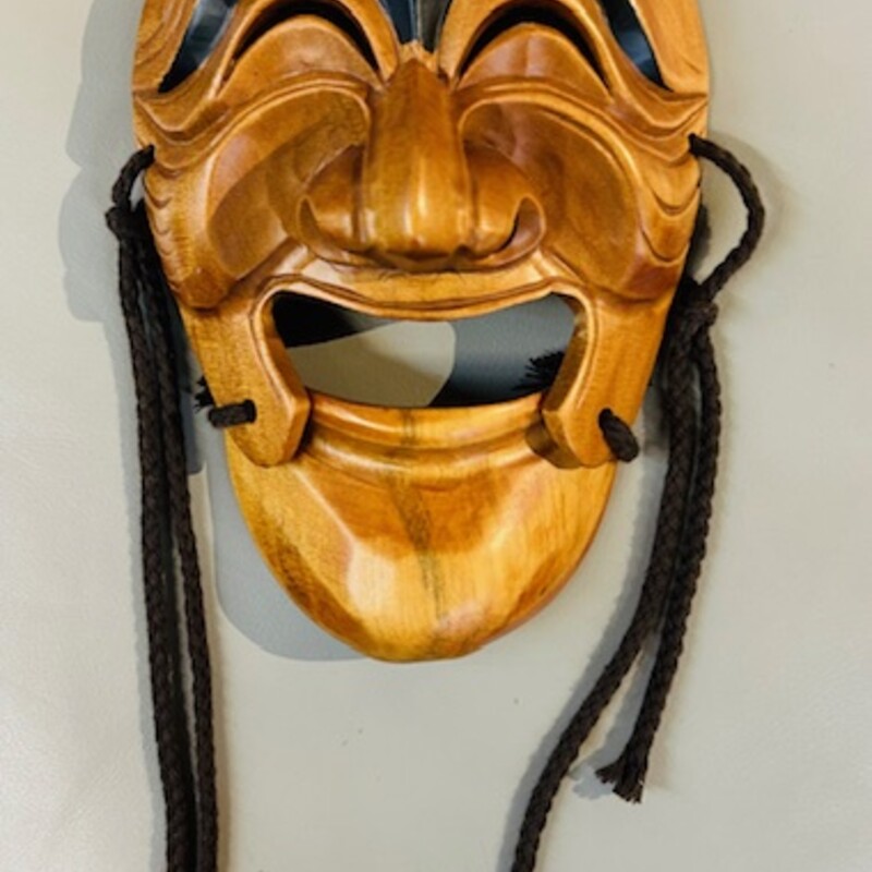 Korean Carved Drama Mask
Brown and Black
Size: 6x8H