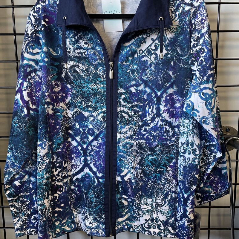 Allison Daley Patterned, Blue/whi, Size: XL