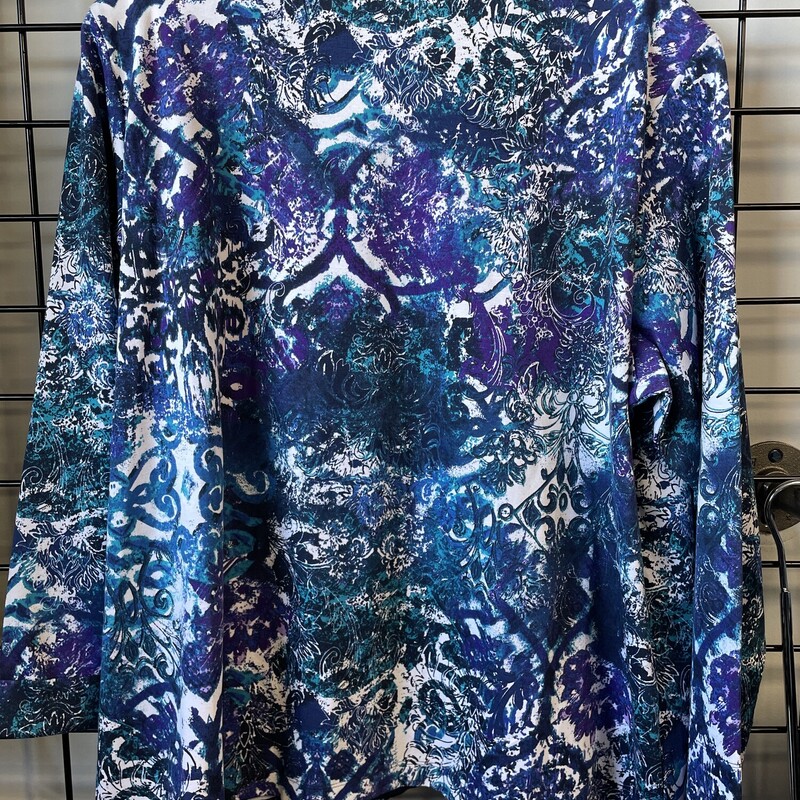 Allison Daley Patterned, Blue/whi, Size: XL