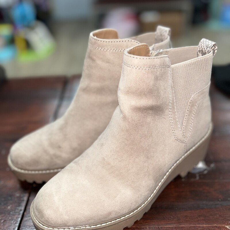 A9 Beige Suede Booties