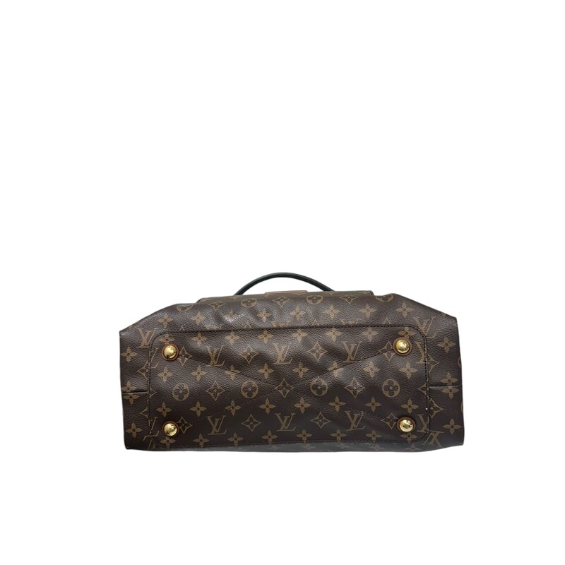 Louis Vuitton Olympe<br />
 Monogram<br />
 Size: MM<br />
<br />
Dimensions:<br />
Length: 15.5 in<br />
Width: 5.25 in<br />
Height: 11 in<br />
Drop: 6.5 in<br />
<br />
Date Code:<br />
SP2514<br />
<br />
Note: Scratching to hardware and minor scuffs on canvas.