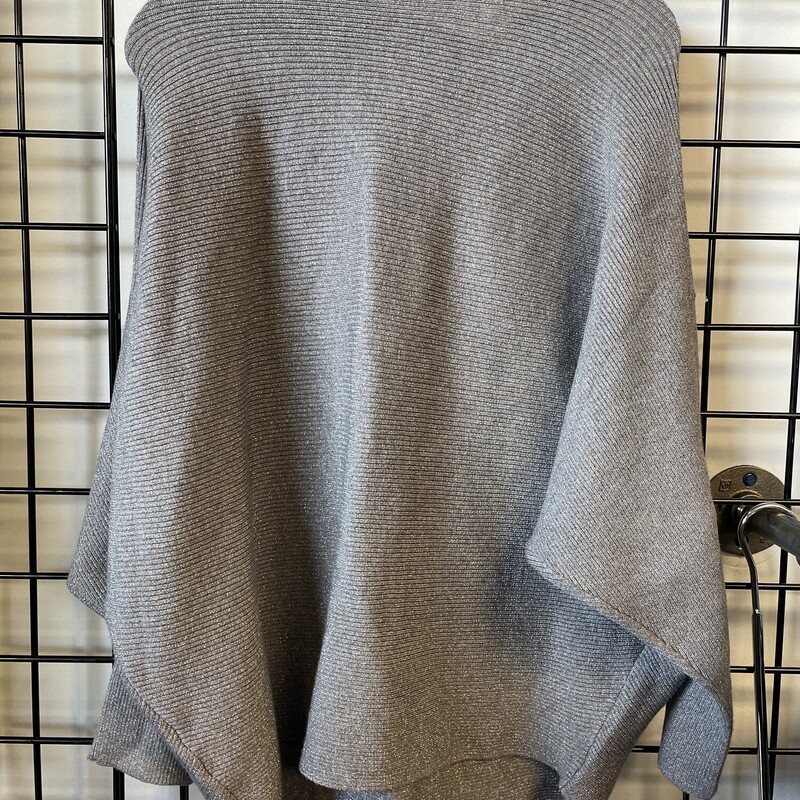 No Tag Glitter Sweater, Grey, Size: 2X