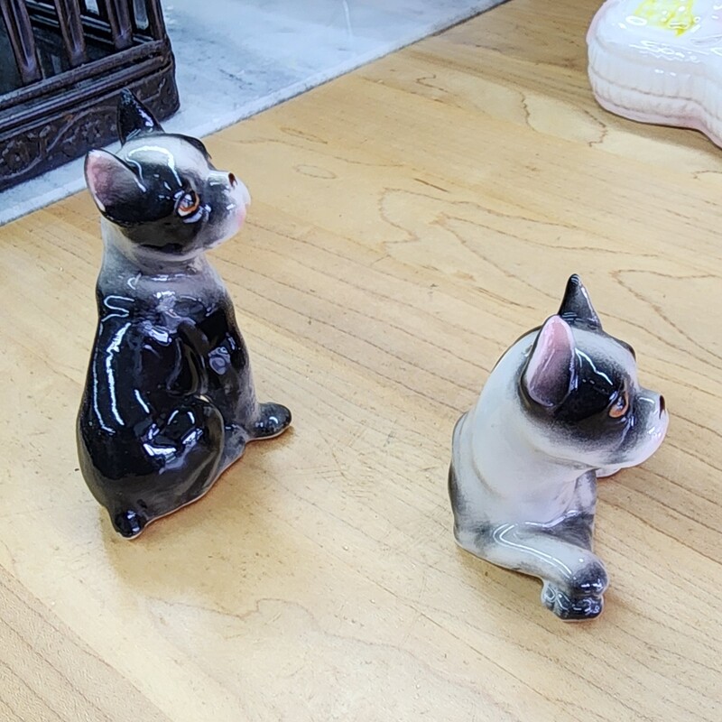 VTG Dog Salt & Pepper, Boston Terrier / French Bulldog / Frenchie