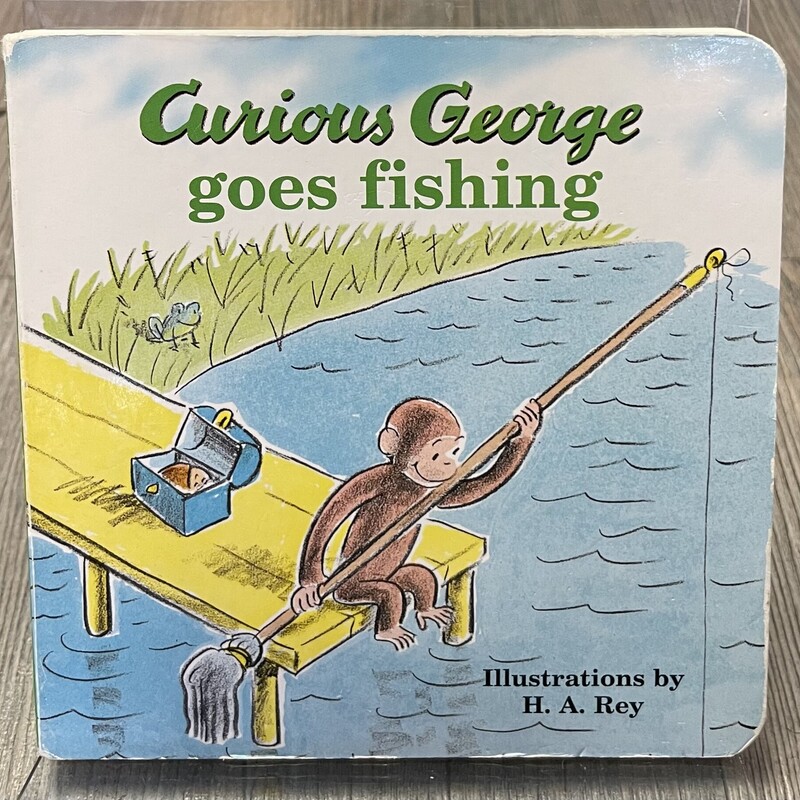 Curious George Goes Fishing, Multi, Size: Boardbook