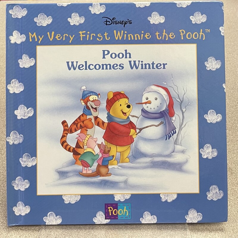 Pooh Welcomes Winter, Blue, Size: Hardcover