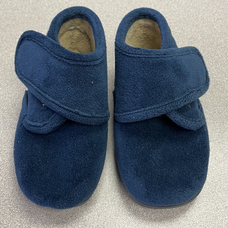 Indoor Shoes, Navy, Size: 6T