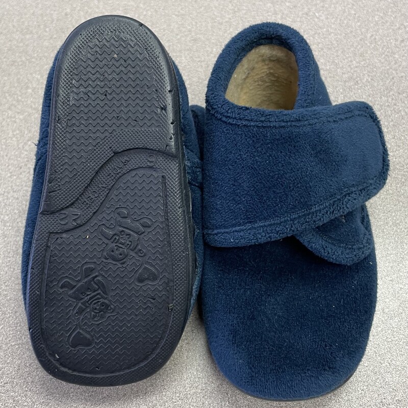 Indoor Shoes, Navy, Size: 6T