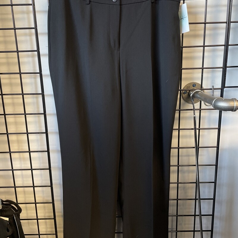 Nygard Slacks, Black, Size: 14