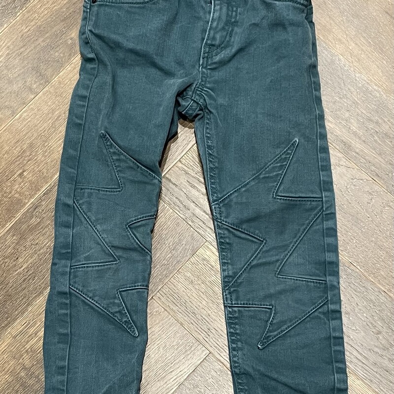 H&M Jeans, Green, Size: 4-5Y