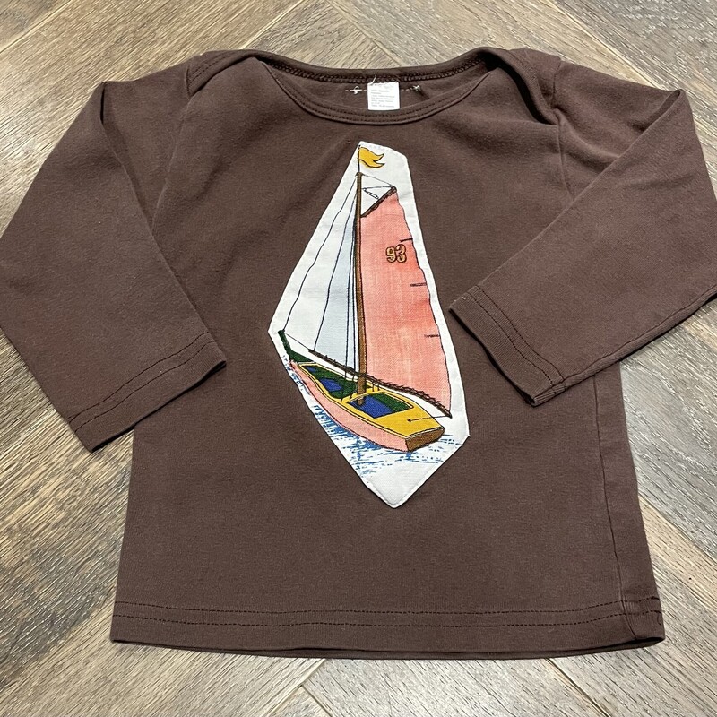 LS Tee, Brown, Size: 18-24M