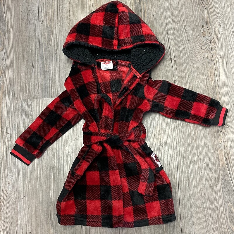 Jammin Jammies Robe, Red, Size: 2Y