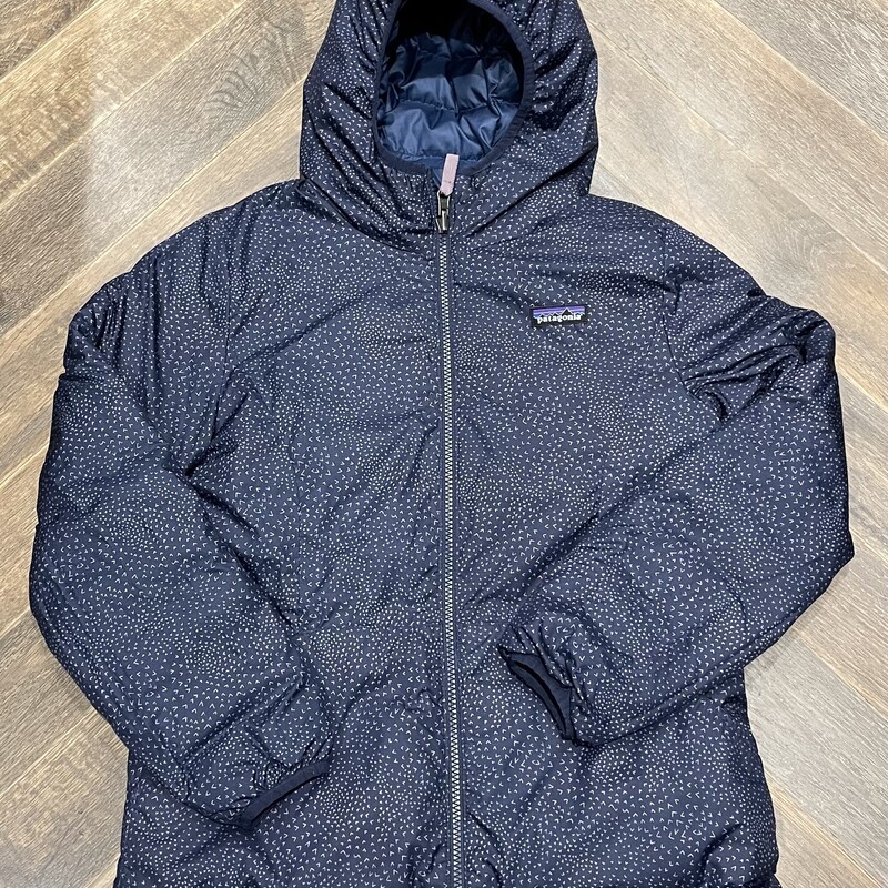 Patagonia reversible  Puffer Jacket, Navy, Size: 12Y
75% Down Fill