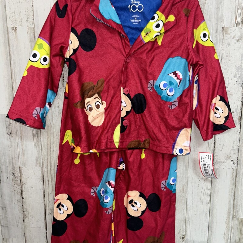 2T Red Character Pj Set