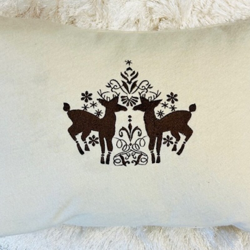 Arhaus Felt Deer Down
Cream Brown
Size: 17 x 12