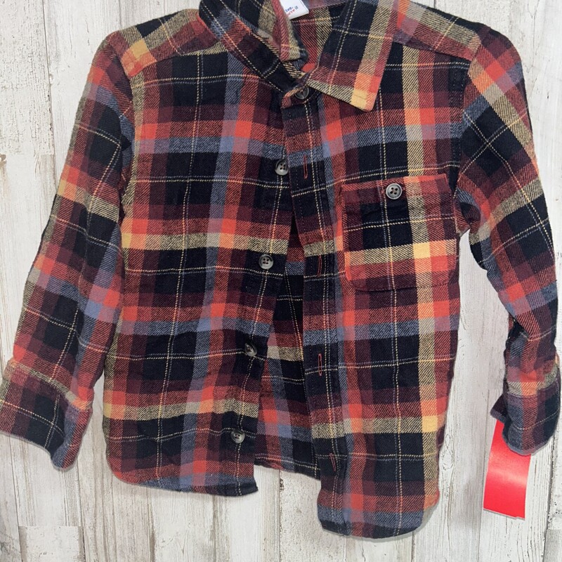 2T Red Plaid Flannel