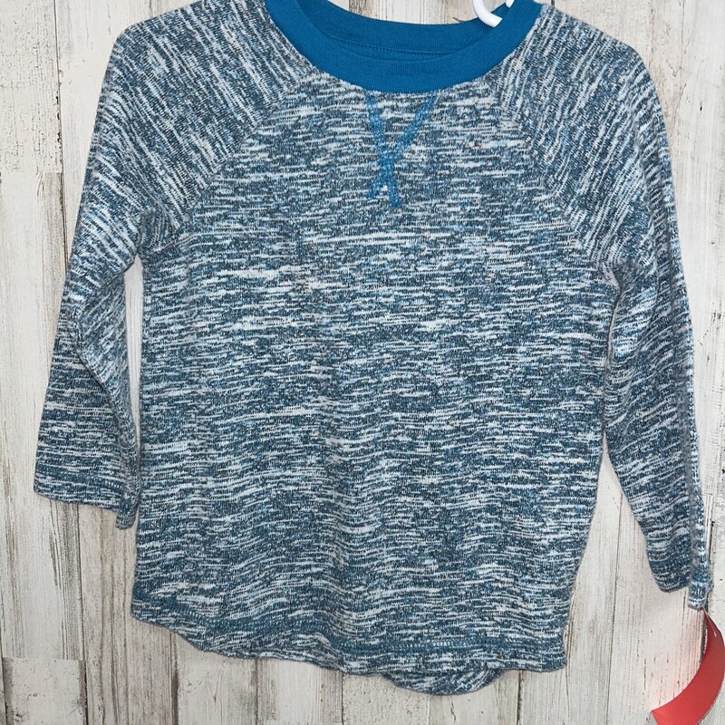 2T Blue Heathered Knit To, Blue, Size: Boy 2T-4T