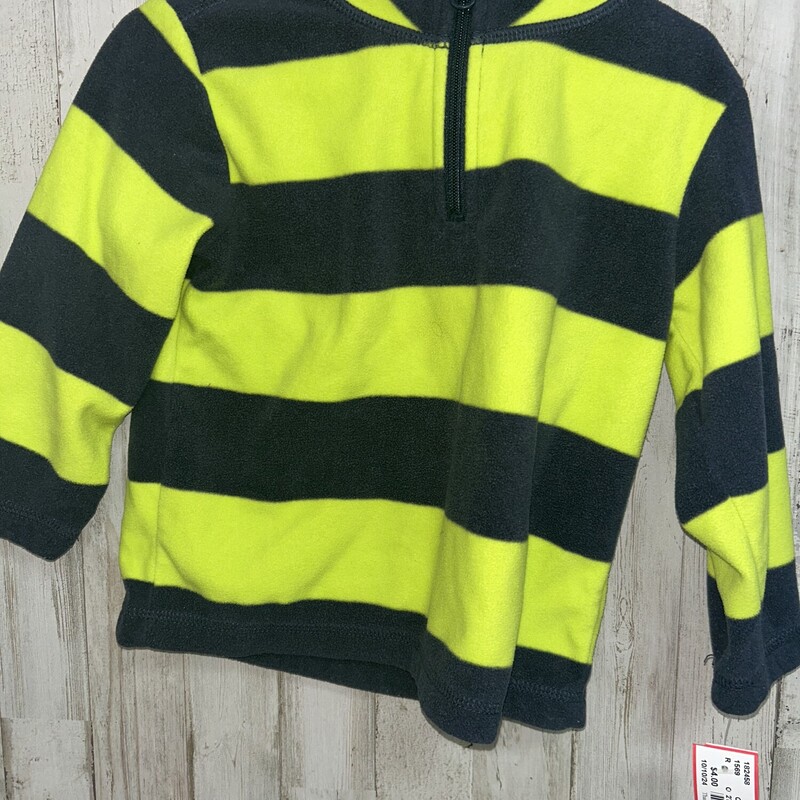 2T Lime Stripe Pullover