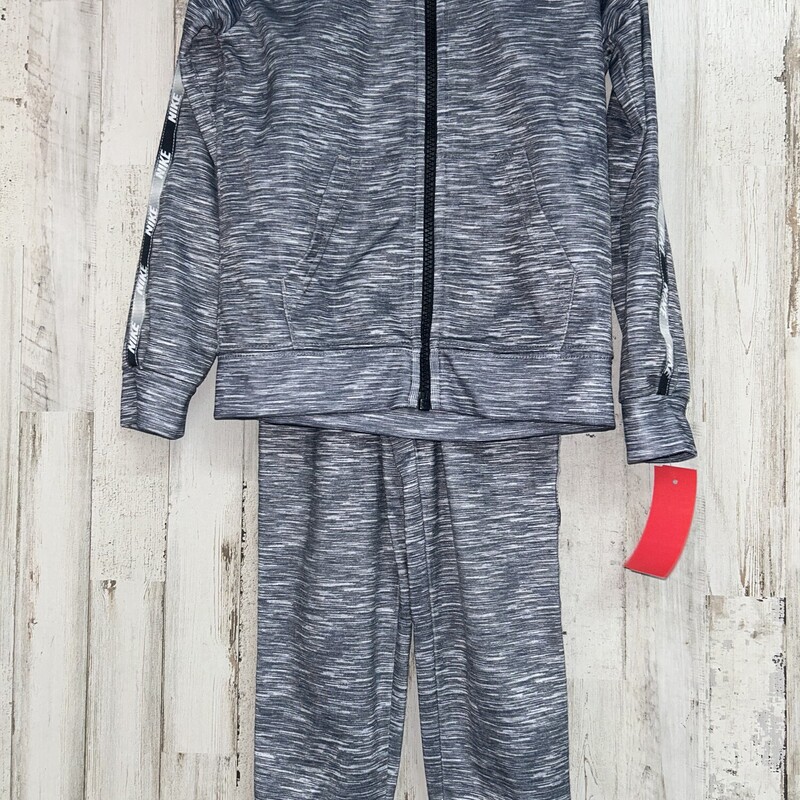 4T 2pc Grey Heathered Set