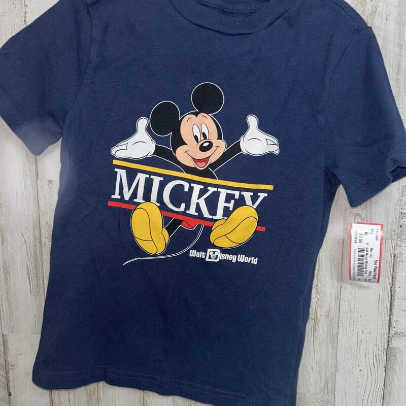 5/6 Navy Mickey Tee, Navy, Size: Boy 5-8