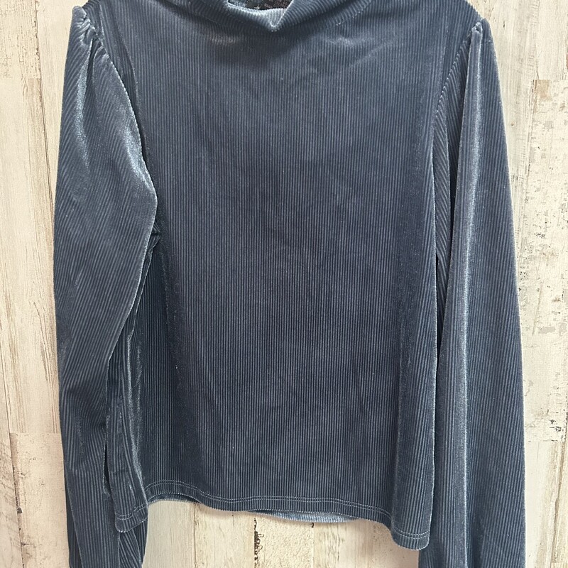 7/8 Blue Corduroy Top