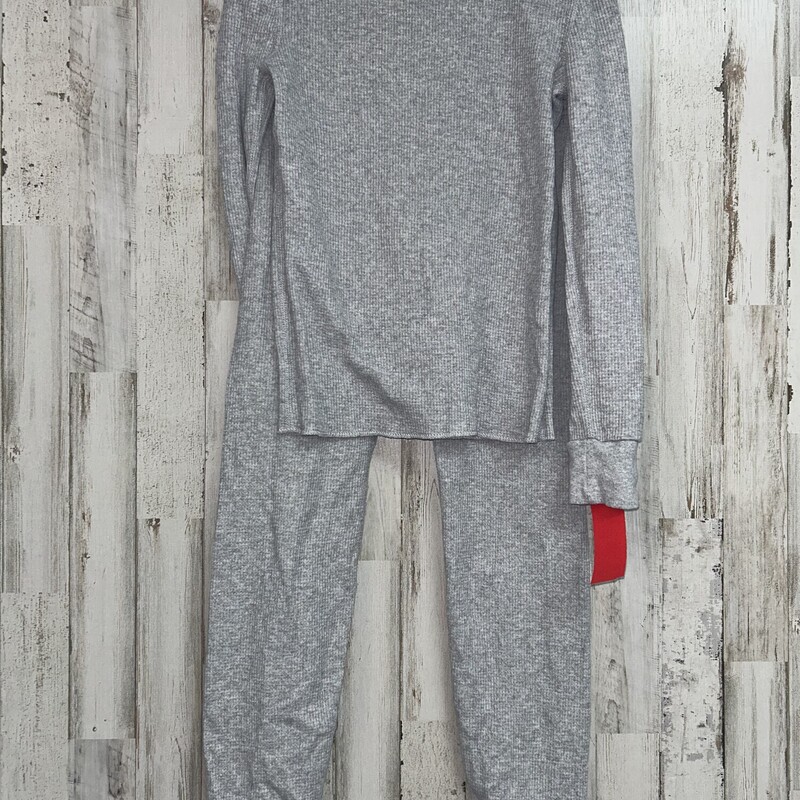 6/7 2pc Grey Thermal Set, Grey, Size: Girl 6/6x