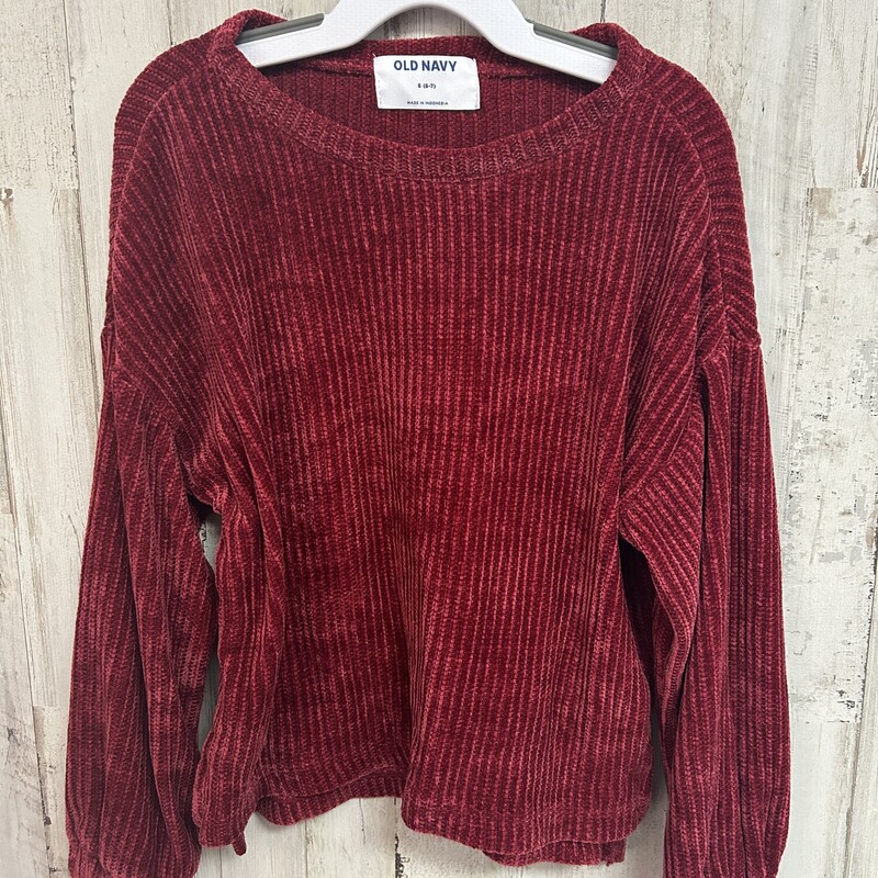 6/7 Red Knit Sweater, Red, Size: Girl 6/6x