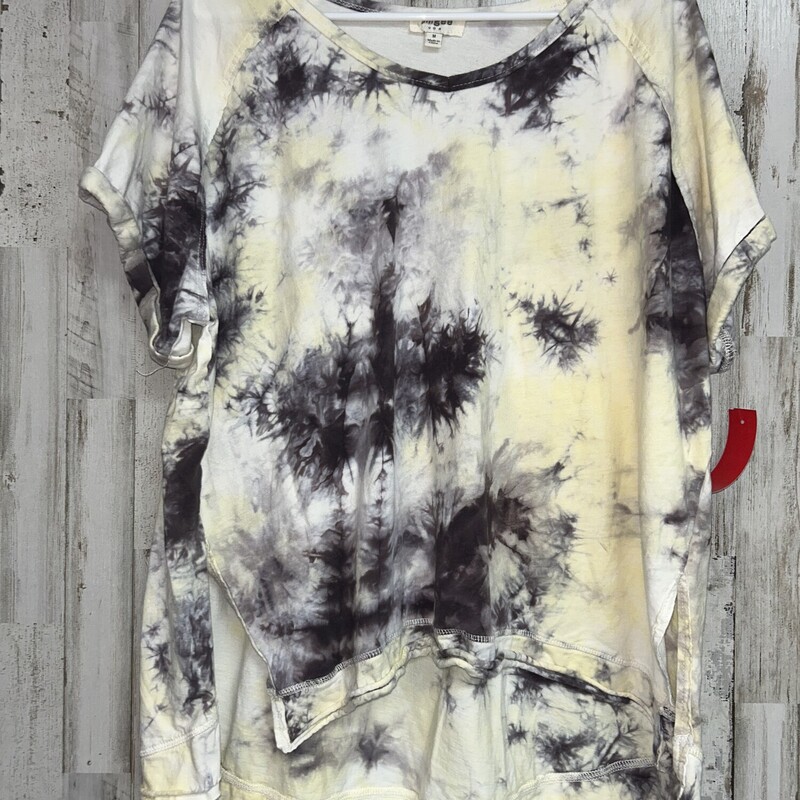 M Yellow Tie Dye Top, Yellow, Size: Ladies M