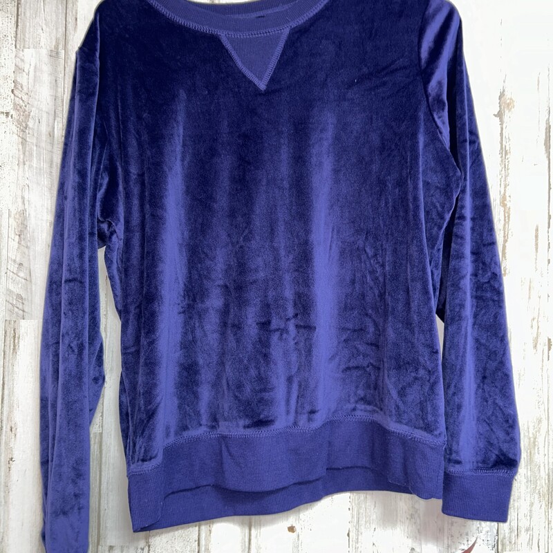 M Navy Velvet Top