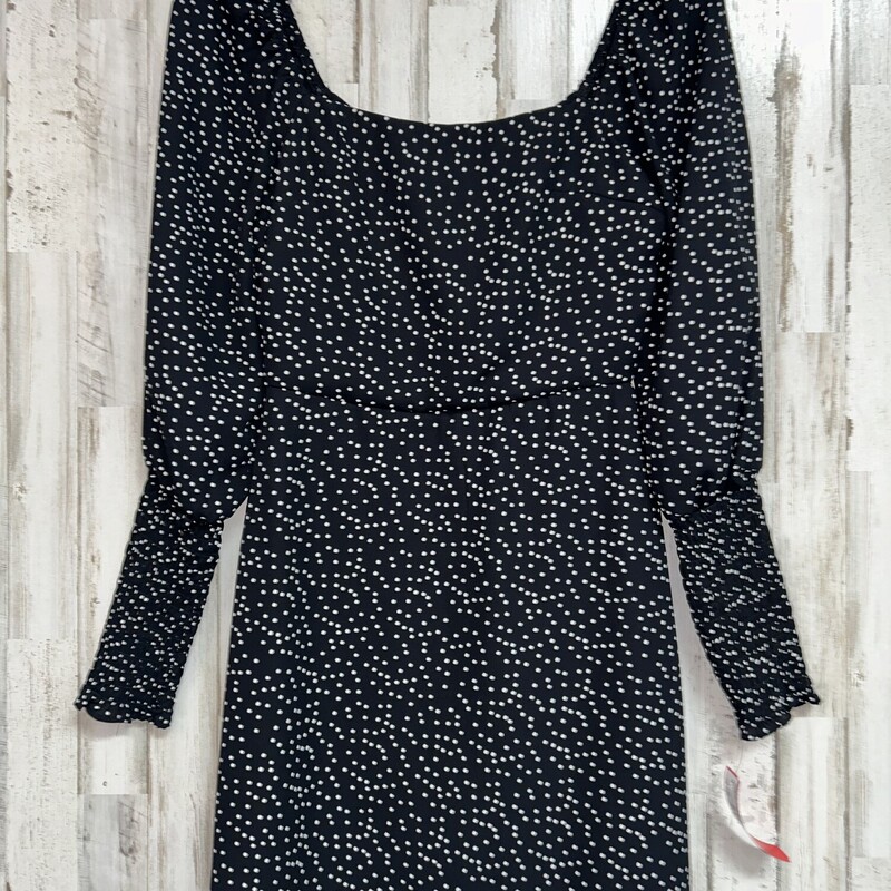 XS Black Dotted Dress