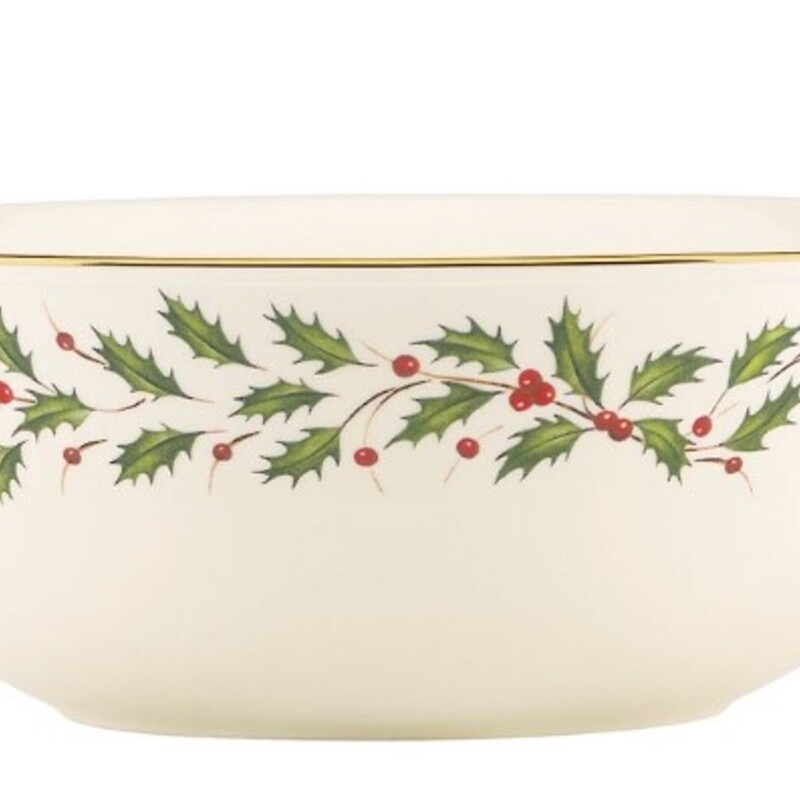 Lenox Ivy Large Bowl
Cream Green Red Ceramic
Size: 10.75W
Dishwasher and oven safe
Not Recommended in Microwave
NEW IN BOX
Retail $120