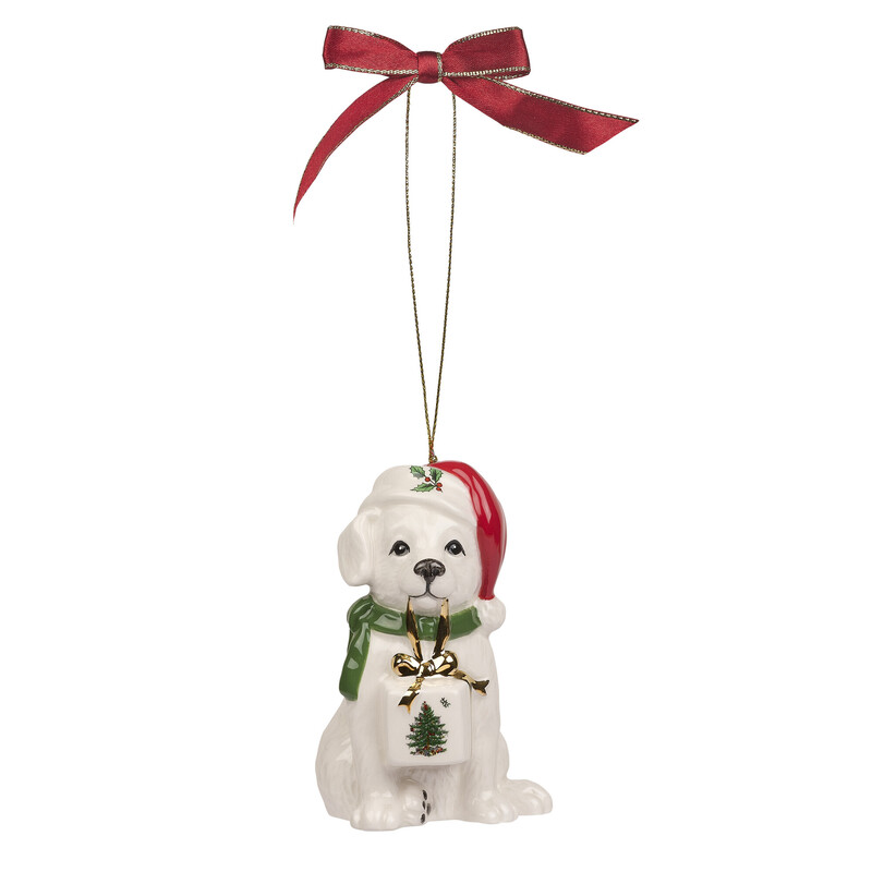 Spode Dog Ornament
Xmas Colors
Size: 2x3H