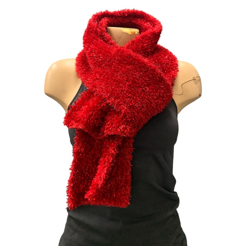 Cejon Scarf, Red, Size: None