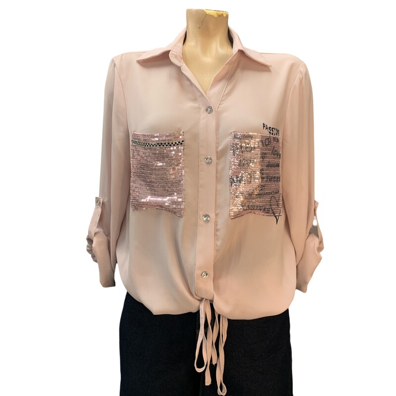 Frank Lyman Top, Pink, Size: M