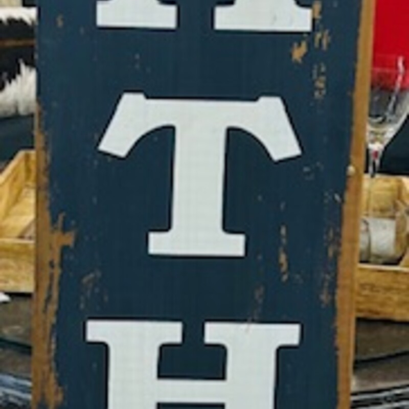 GATHER Wood Sign
Gray White Brown Size: 11 x 48H