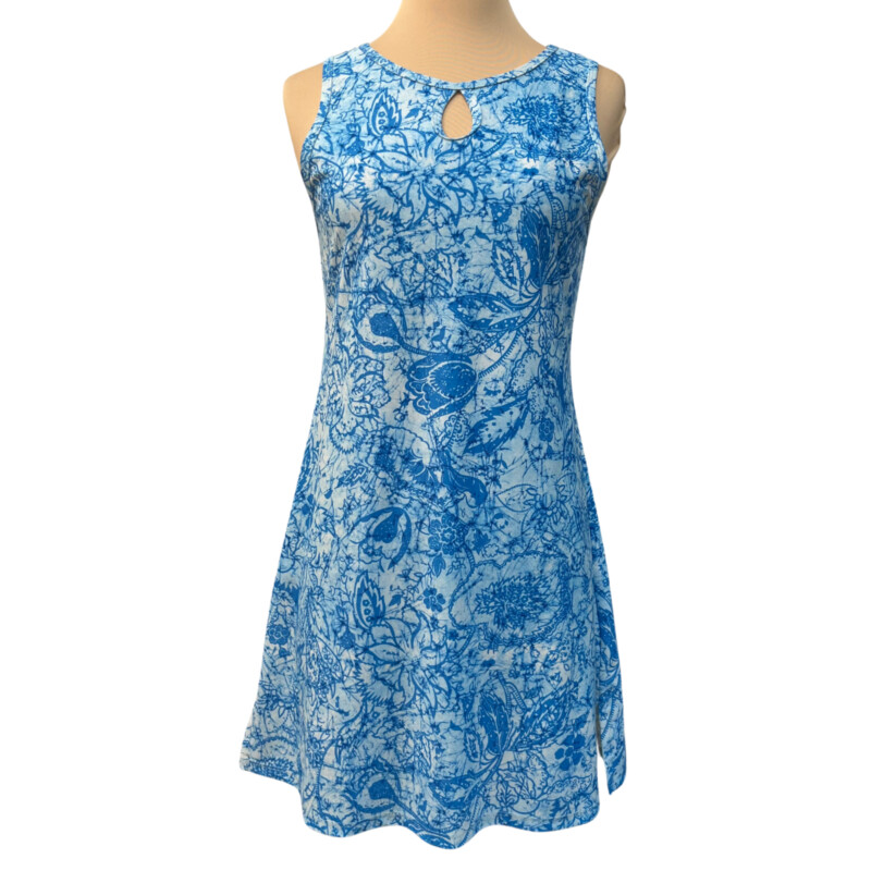 Nuu Muu Active Dress<br />
Keyhole Detail<br />
Skye/Cielo 2015 Pattern<br />
Aqua Blue and White<br />
Size: Medium