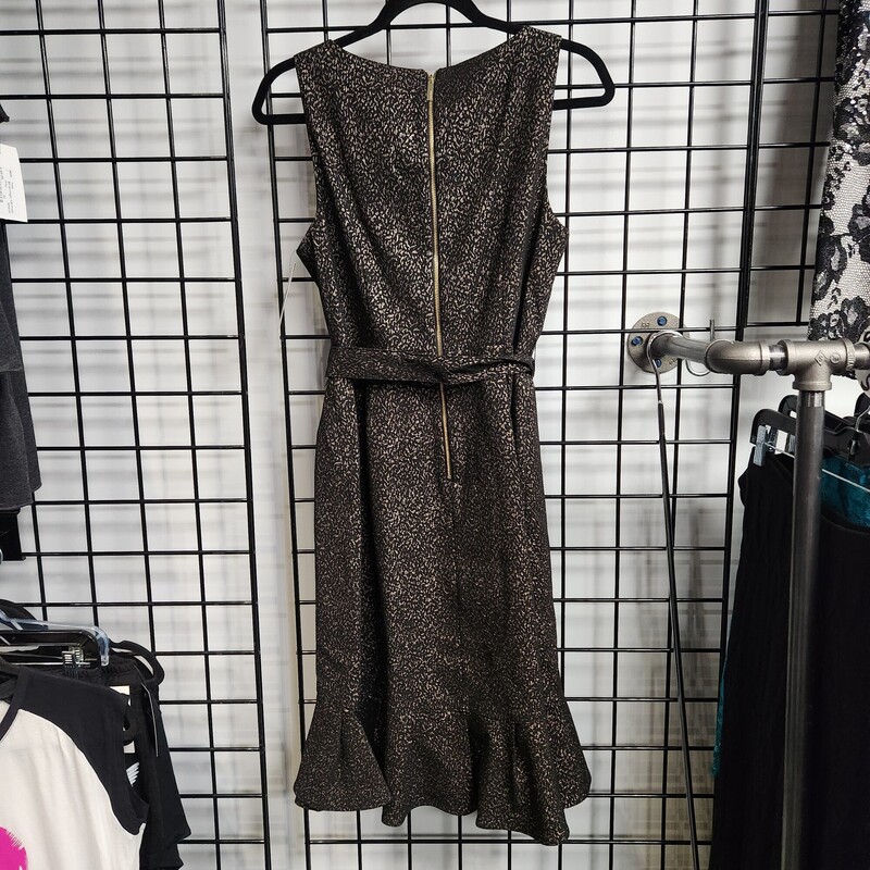 Calvin Klein Dress, Blk/gold, Size: 10